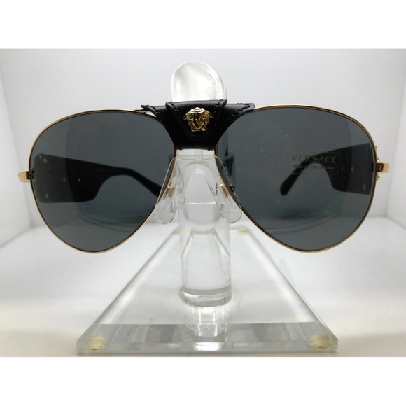NWT Authentic Versace Gold Pilot Aviators - Picture 4 of 8